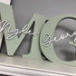 Nursery letters Personalised letters , New Baby gift Signature Letters -  Light Sage